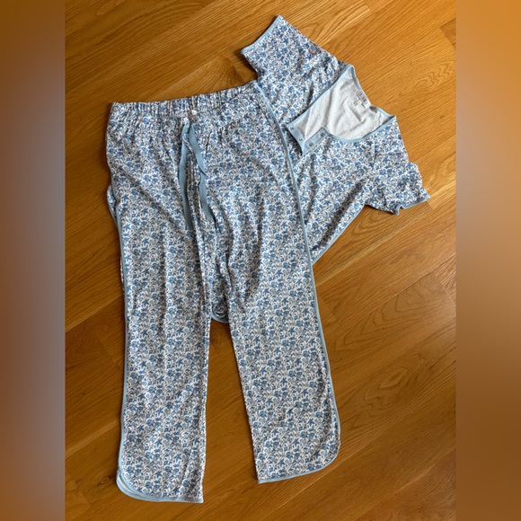 NEW! LAKE maternity pajamas size small delft blue - Picture 11 of 14